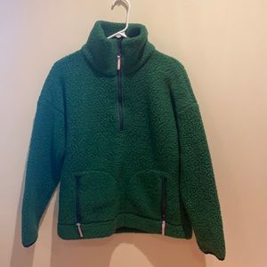 NWOT J. Crew Oversize Fleece 1/2 Zip Sweater